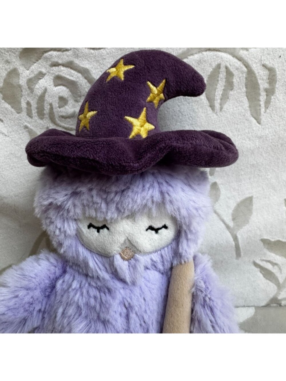 Slumberkins 8" Plush Purple Owl Witch With Hat & Broom Soft & Adorable 250402 - Picture 3 of 6